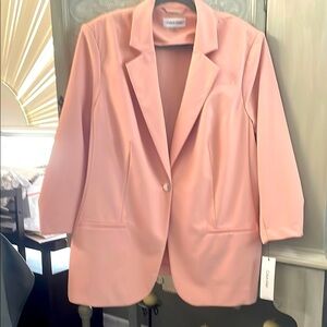 Calvin Klein Women's Pink Blazer